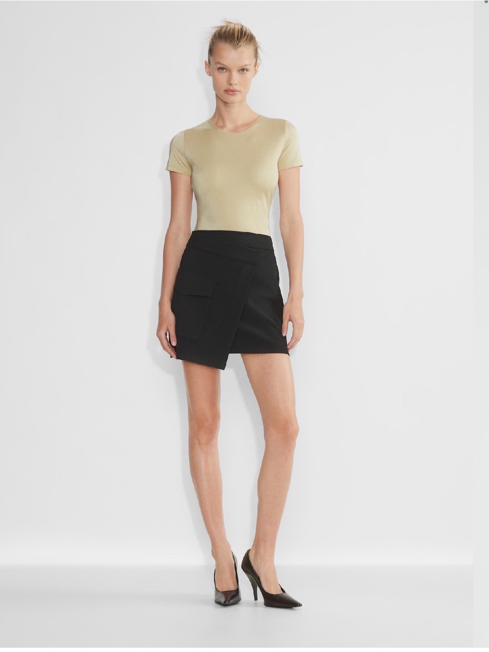 Aritzia Contour Metallic Crew T-Shirt